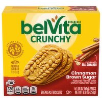 BELVITA Cinnamon Brown Sugar Breakfast Biscuits, 5 Packs (4 Biscuits Per Pack) - 8.8 Ounce 