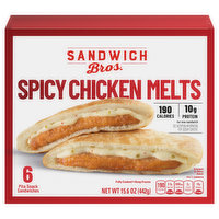 Sandwich Bros. Pita Snack Sandwiches, Spicy Chicken Melts