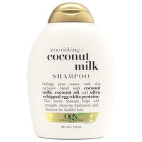 Ogx Shampoo, Nourishing + Coconut Milk - 13 Fluid ounce 