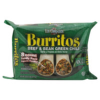 Las Campanas Burritos, Beef & Bean Green Chili - 8 Each 