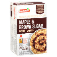 Brookshire's Oatmeal, Instant, Maple & Brown Sugar