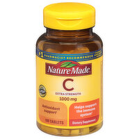 Nature Made Vitamin C, Extra Strength, 1000 mg, Tablets - 100 Each 