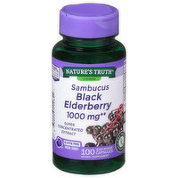 Nature's Truth Sambucus Black Elderberry, 1000 mg, Quick Release Capsules - 100 Each 