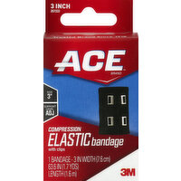 ACE Elastic Bandage, Compression, 3 Inch, with Clips