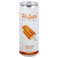 Fit Soda Soda, Orange Cream - 12 Fluid ounce 