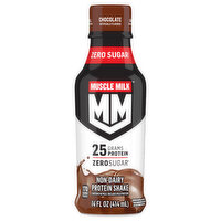 Muscle Milk Protein Shake, Non-Dairy, Zero Sugar, Chocolate