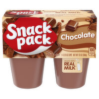 Snack Pack Pudding, Chocolate - 4 Each 