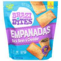 Brazi Bites Empanadas, Black Bean & Cheddar - 10 Ounce