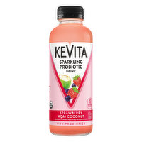 KeVita Probiotic Drink, Strawberry Acai Coconut, Sparkling - 15.2 Ounce