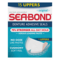 Sea Bond Denture Adhesive Seals, Uppers, Original - 15 Each 