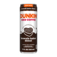 Dunkin' Iced Coffee, Brownie Batter Donut - 11 Fluid ounce 