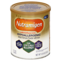 Nutramigen Infant Formula, Powder, with Iron, Hypoallergenic, 0-12 Months - 12.6 Ounce 