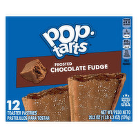 Pop-Tarts Toaster Pastries, Chocolate Fudge, Frosted, 12 Pack - 12 Each 