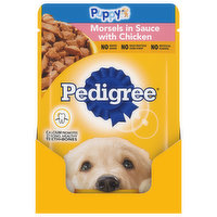 Pedigree Food for Dogs, Morsels in Sauce with Chicken, Puppy - 1 Each 