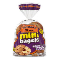 Thomas' Bagels, Cinnamon Raisin, Mini - 10 Each 