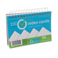 Simply Done Ruled Index Cards - 50 Each 