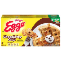 Eggo Waffles, Chocolatey Chip - 8 Each 