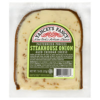 Yancey's Fancy Cheese, Pasteurized Process, Steakhouse Onion Aged Cheddar - 7.6 Ounce 