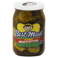 Best Maid Bread-N-Butters, Jalapeno - 16 Ounce 