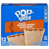 Pop-Tarts Toaster Pastries, Brown Sugar Cinnamon, Frosted, 12 Pack - 12 Each