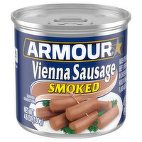 Armour Sausage, Vienna, Smoked - 4.6 Ounce 