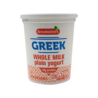 Brookshire's Whole Milk Plain Greek Yogurt
