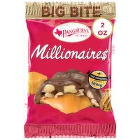 Pangburns Millionaires Milk Chocolate Covered Pecans and Honey Caramel Big Bite - 2 Ounce 