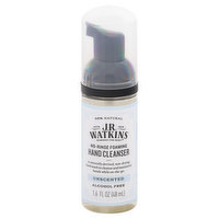 JR Watkins Hand Cleanser, No-Rinse Foaming, Unscented - 1.6 Ounce 