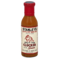 Stanleys Clucker Sauce, Spicy & Tangy - 12 Ounce 