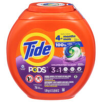 Tide Detergent, Spring Meadow, 3 in 1 - 76 Each 