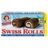 Little Debbie Cakes, Swiss Rolls, Big Pack - 12 Each 