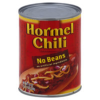 Hormel Chili, No Beans - 19 Ounce 