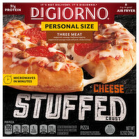 DiGiorno Pizza, Cheese Stuffed Crust, Three Meat, Personal Size - 9.2 Ounce 