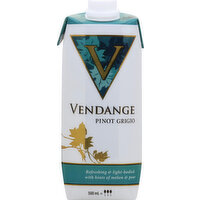 Vendange Pinot Grigio White Wine - 500 Millilitre 