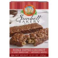 Sunbelt Bakery Granola Bars, Chewy, Fudge Dipped Coconut - 10 Each 