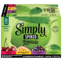 Simply Spiked Beer, Limeade, Variety Pack - 12 Each 