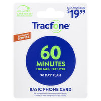 TracFone Basic Phone Card, $19.99