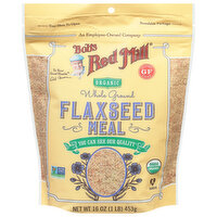 Bob's Red Mill Flaxseed Meal, Organic, Whole Ground - 16 Ounce 