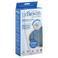 Dr Brown's Baby Bottles, Standard, 8 Oz - 2 Each 