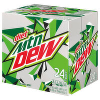 Mtn Dew Soda, Diet - 24 Each 