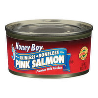 Honey Boy Pink Wild Alaskan Salmon, Skinless, Boneless - 6 Ounce 