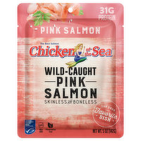 Chicken of the Sea Pink Salmon, Alaskan, Wild Caught, Skinless & Boneless, Recipe Size - 5 Ounce