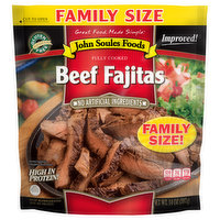 John Soules Foods Fajitas, Beef, Family Size
