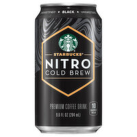 Starbucks Coffee Drink, Premium, Nitro, Cold Brew, Black, Unsweetened - 9.6 Fluid ounce 