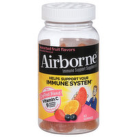 Airborne Immune Support Supplement, Assorted Fruit Flavors, Gummies - 63 Each