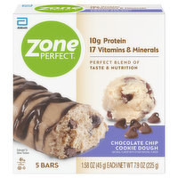 Zone Perfect ZonePerfect Protein Bar Chocolate Chip Cookie Dough 5-1.58 oz Bars