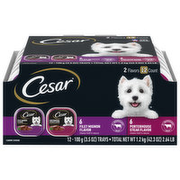Cesar Canine Cuisine, Filet Mignon Flavor/Portehouse Steak Flavor - 12 Each