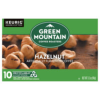 Green Mountain Coffee Roasters Coffee, Hazelnut, K-Cup Pods - 10 Each 