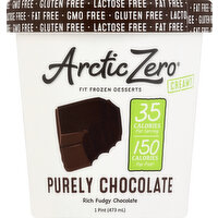 Arctic Zero Frozen Desserts, Fit, Purely Chocolate - 1 Pint 