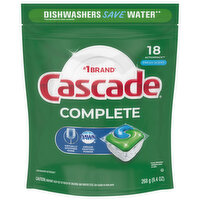 Cascade Dishwasher Detergent, Fresh Scent - 18 Each 